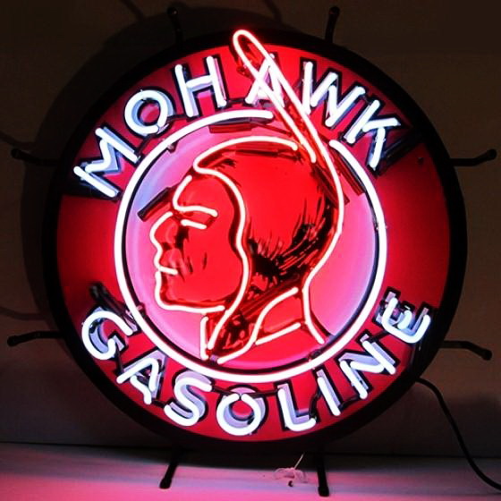 Mohawk Gasoline Neon Sign